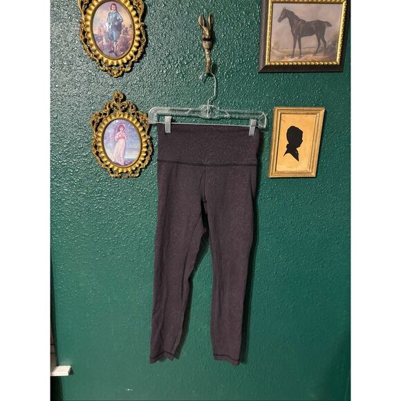 Lululemon Wunder Train High-Rise Tight 25" Crunch Black Sz 6 - Picture 1 of 3